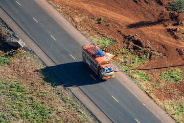 Bus Tsavo West. Kenya.