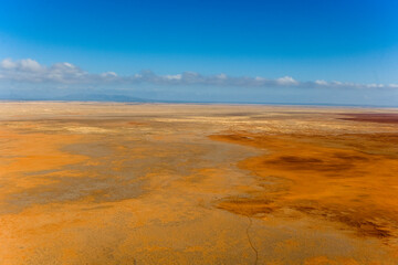 Fototapeta na wymiar Scrubland Desert Nairobi South Towards Amboseli Park Kenya