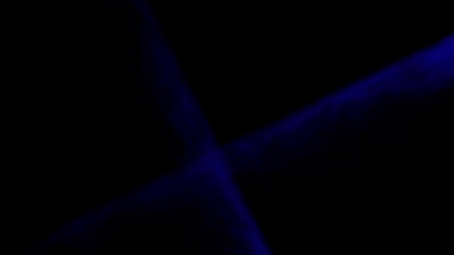  Blue smoke on black background 4k footage