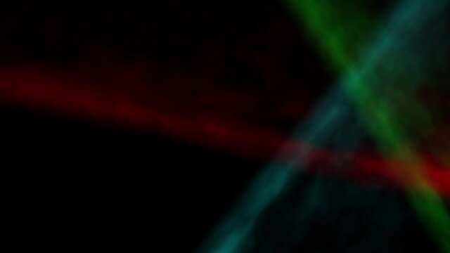 Red, green and blue smoke on black background 4k footage, Smoke background footage