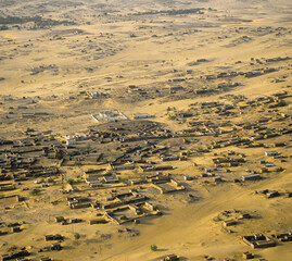 Fototapeta na wymiar Aoujeft Village Sahara Desert Mauritania Africa