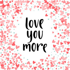 Happy Valentine's Day. Modern style calligraphy phrase.