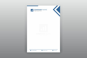 White Business Letterhead with Abstract Ornament