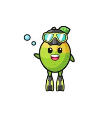 the mango diver cartoon character