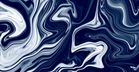 Obraz premium polished quartz slice mineral for exterior , natural pattern of marble background, Surface rock stone with a pattern of Emperador blue marbel, Close up of abstract texture with high resolution, 