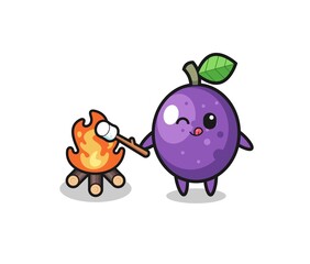 passion fruit character is burning marshmallow