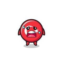 the fatigue cartoon of turkey flag