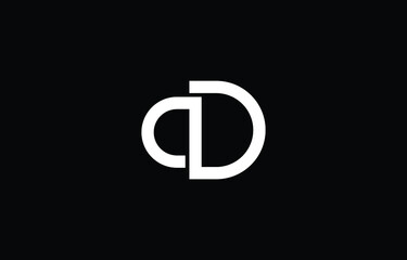 Initial based clean and minimal letter. CD logo creative and monogram icon symbol. Universal elegant luxury alphabet vector design