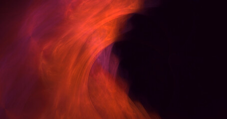 3D rendering abstract multicolor fractal light background