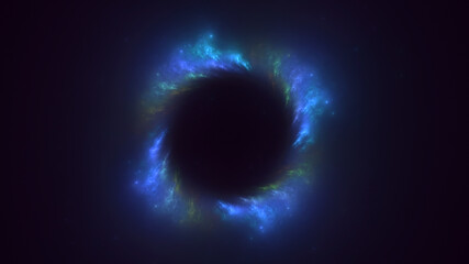 3D rendering abstract round light background