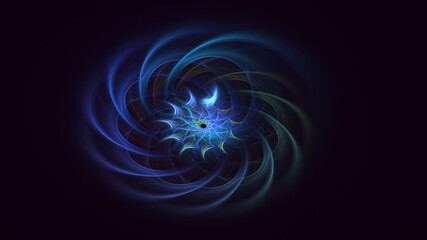 3D rendering abstract round light background
