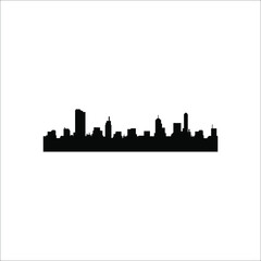 Fototapeta premium silhouette building logo
