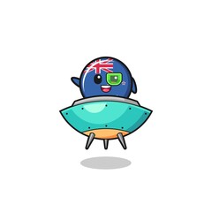 new zealand cartoon riding a future spaceship