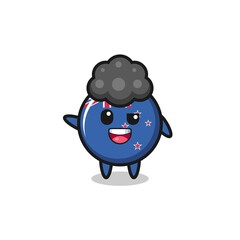 new zealand character as the afro boy