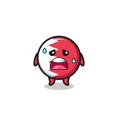 the fatigue cartoon of bahrain flag