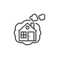 Dream Home line icon