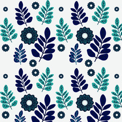 seamless pattern with flowers