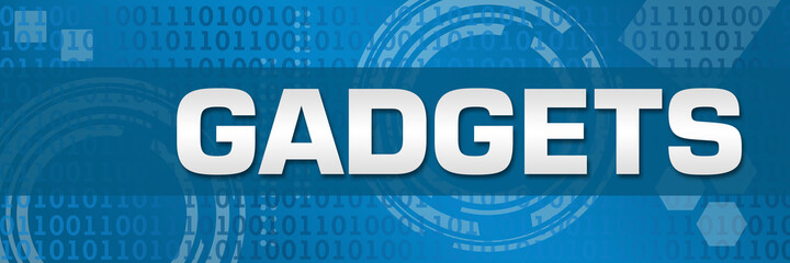 Gadgets Blue Technology Binary Background 