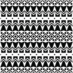 Seamless ethnic pattern color black and white.Can be used in fabric design for clothes, accessories; decorative paper, wrapping, background, wallpaper, Vector illustration.