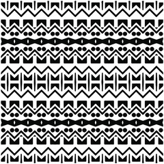 Seamless ethnic pattern color black and white.Can be used in fabric design for clothes, accessories; decorative paper, wrapping, background, wallpaper, Vector illustration.