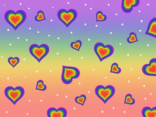 seamless pattern with hearts.