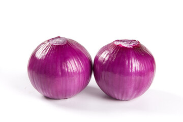 Red Onion isolated on white background