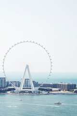 Dubai Eye Ferris wheel against blue sky