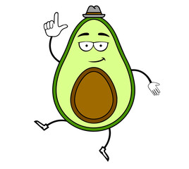 illustration of a avocado