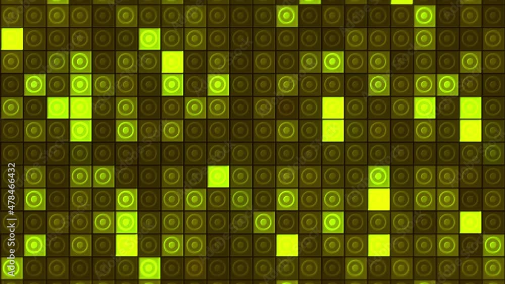 Poster disco background with shimmering squares and dots. motion. colorful shimmering squares in retro disc