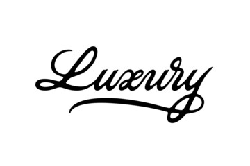 Luxury vector lettering