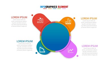 Business data info graph. Process chart. Abstract elements of graph, diagram with presentation, options, parts or processes. Vector eps 10 