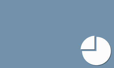 blue background with a cut out circle in the bottom corner