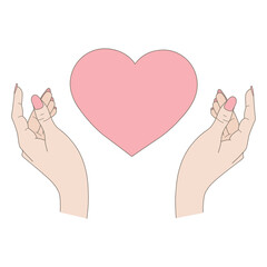 hands with heart