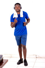 young man doing sport with helmets.