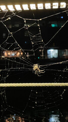 Spinne bei Nacht