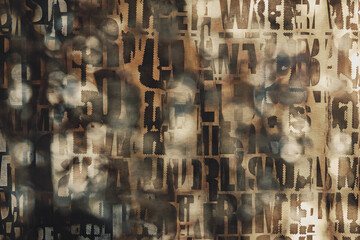 Abstract Grunge Background. Collage of torn street posters. Old Paper Texture.	Raster illustration.