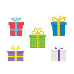 gift box element vector icon design