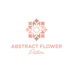 Fototapeta na wymiar luxury floral pattern logo design template
