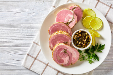 Italian Garlic and Herb Stuffed Pork Tenderloin