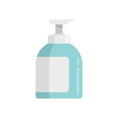 Antiseptic hand clean icon flat isolated vector