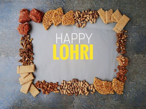 Lohri Festival Poster And Template For Advertisement And Businesses. Lohri Is A Punjabi Folk Festival Which Remarks The End Of Winter. It Is Celebrated With Family Sitting Around A Bonfire. 