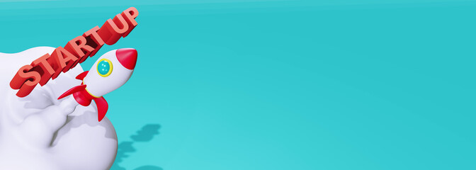 スタートアップ企業のイメージ（短期間に急成長する組織）