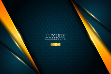 Luxury Background Overlapped Diagonal Elegant Green with Shiny Golden