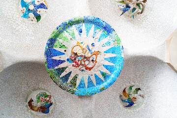 Naklejka premium Park Guell, Barcelona