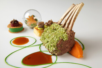 chef's fine dining presentation