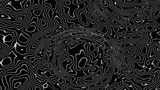 abstract digital  texture wave material movement background, seamless loop, with lines circles like isobars