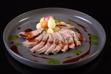 chef's fine dining presentation