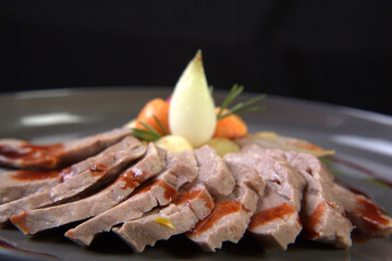 chef's fine dining presentation