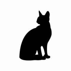 cat vector icon, cat silhouette design