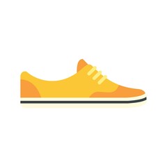Running light shoes icon flat isolated vector